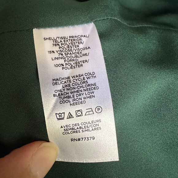 Ann Taylor Pintucked Straight Leg Pant in Double Knit /Straight Pant Sz 16 NWOT - Picture 10 of 10